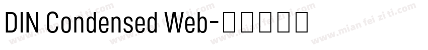 DIN Condensed Web字体转换